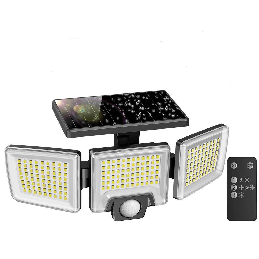 Lampa solara de perete MustWin 2500lm, senzor de miscare