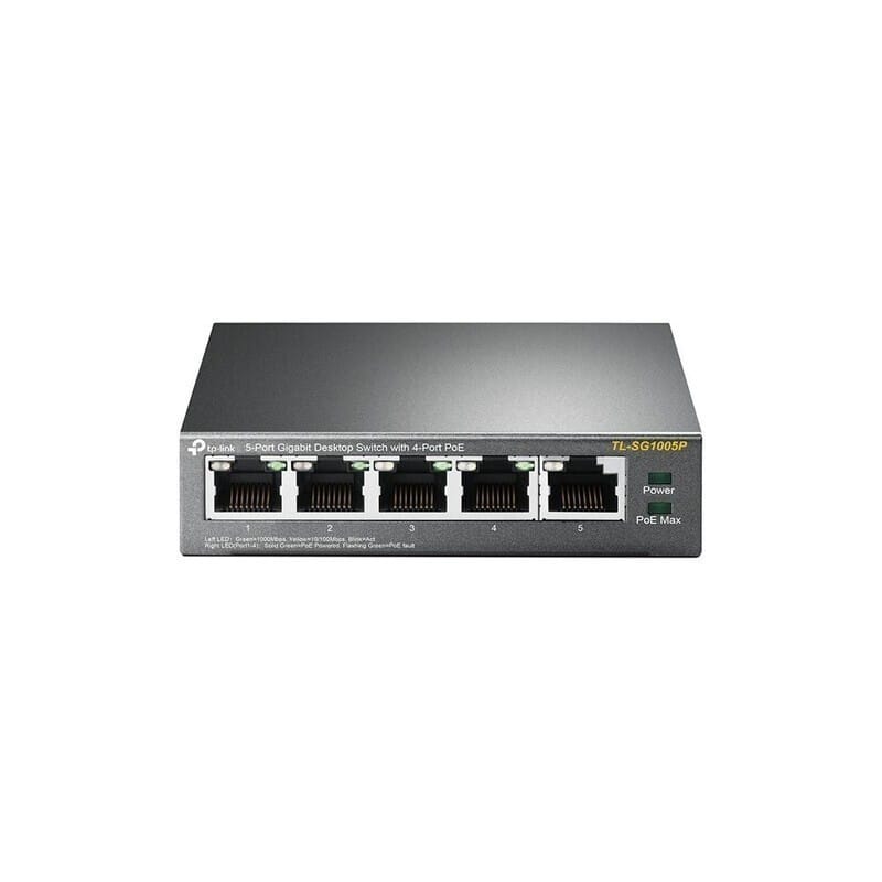Switch PoE TP-LINK TL-SG1005P - 5 Porturi Gigabit, 65W - imagine 6