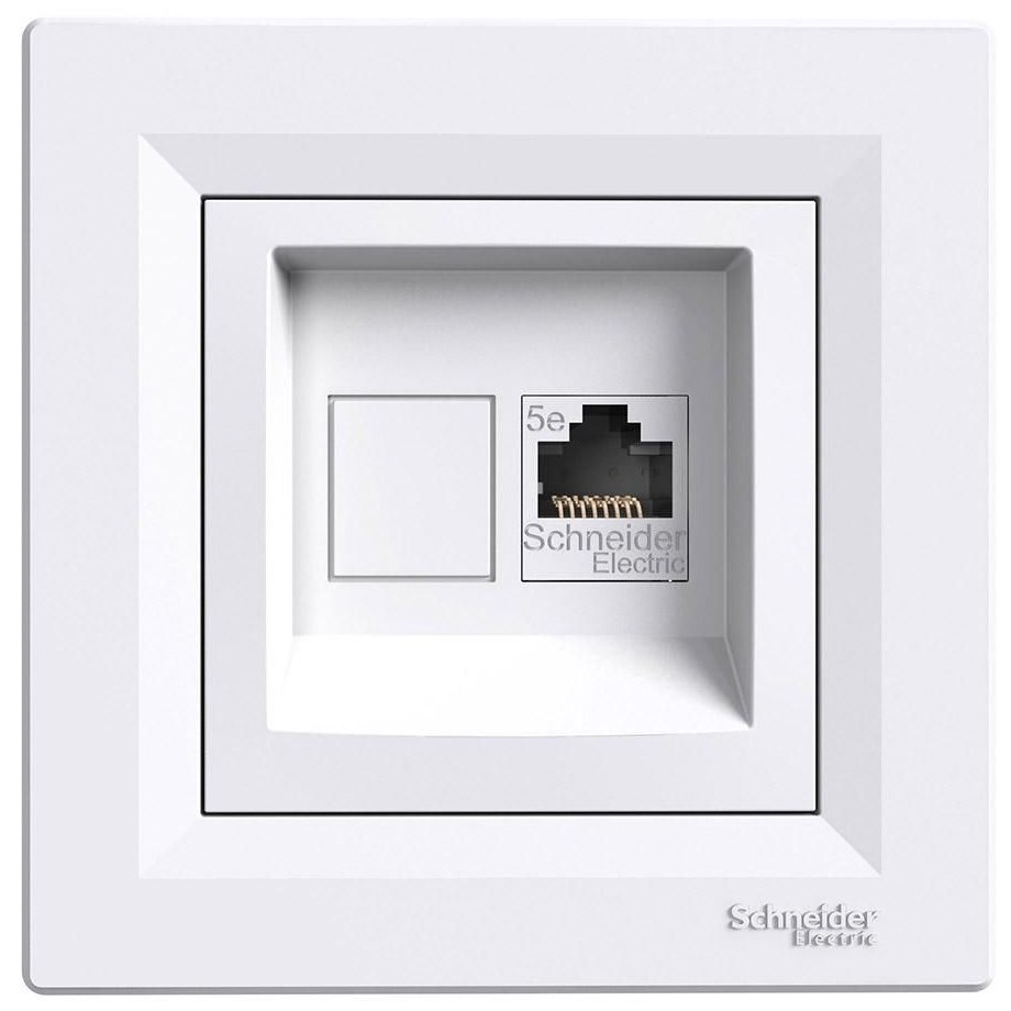Priza de date RJ45 Schneider Asfora EPH4300121, alb