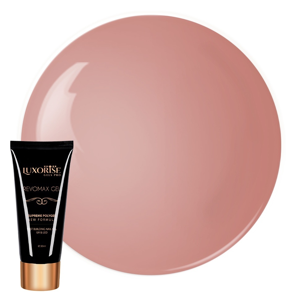 Polygel Luxorise Elegant Nude 30ml - Modelare Ușoară