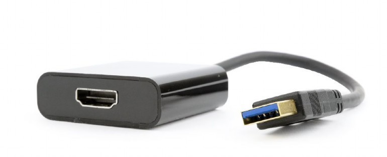 Gembird Cablu USB 3.0 la HDMI, Full HD, 15cm