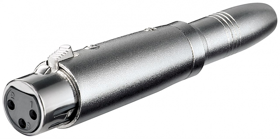 Adaptor XLR la Jack 6.35mm Goobay, Metalic