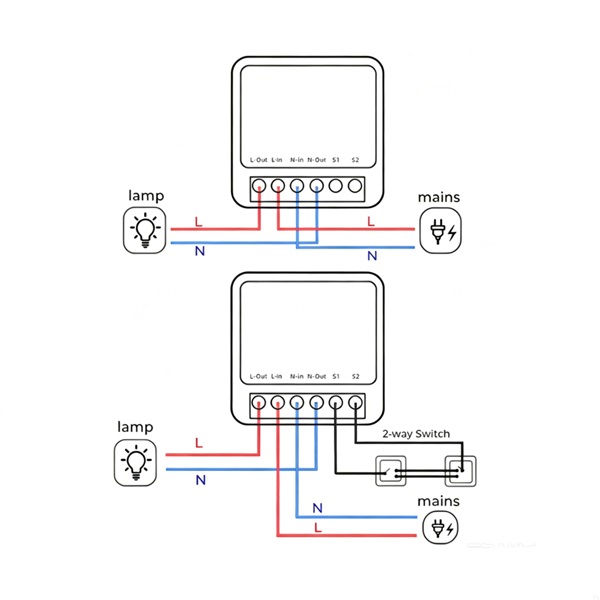 Releu Wi-Fi LUXION 16A, Control Cap-Scara, Smart Life - imagine 4