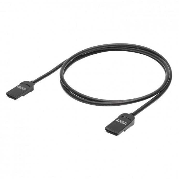Cablu HDMI Hicon Slim 4K, 0.75m