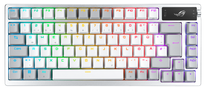 Tastatura Gaming ASUS ROG Azoth, Switch NX Snow, RGB, Alb
