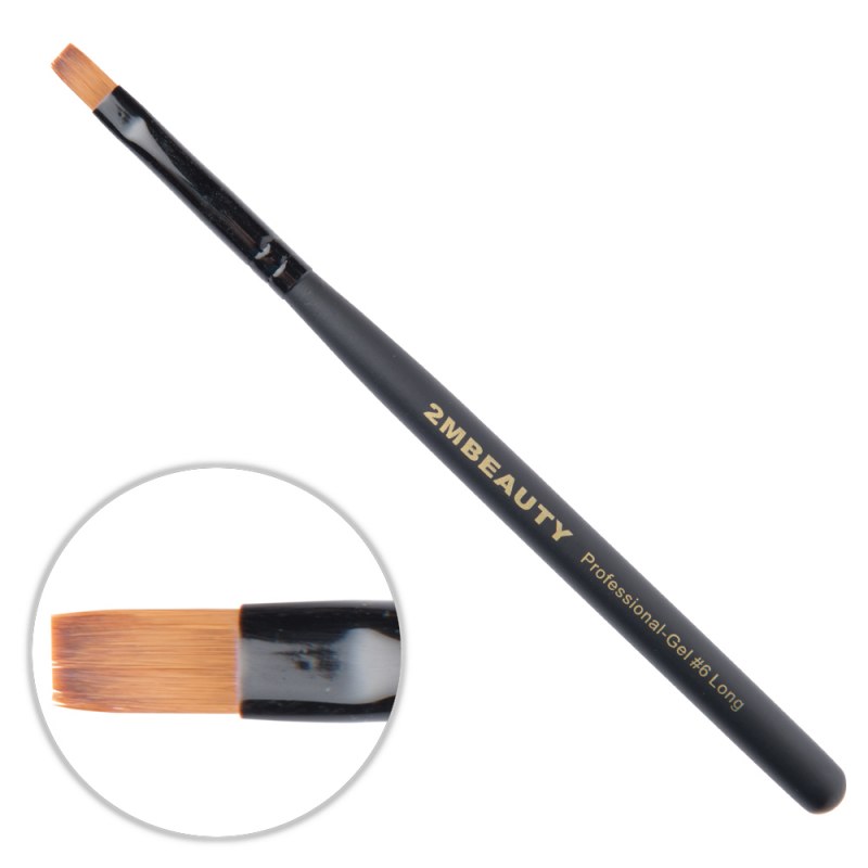 Pensula Gel 2M Black Beauty nr.6 - Nailshop