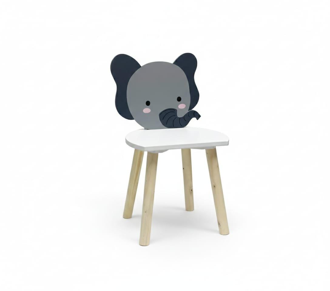 Scaun Copii Design Elefant U-Grow - MDF, Robust și Jucăuș - imagine 2