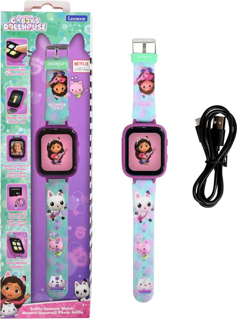 Ceas Copii Lexibook Gabby cu Cameră Foto și Video HD