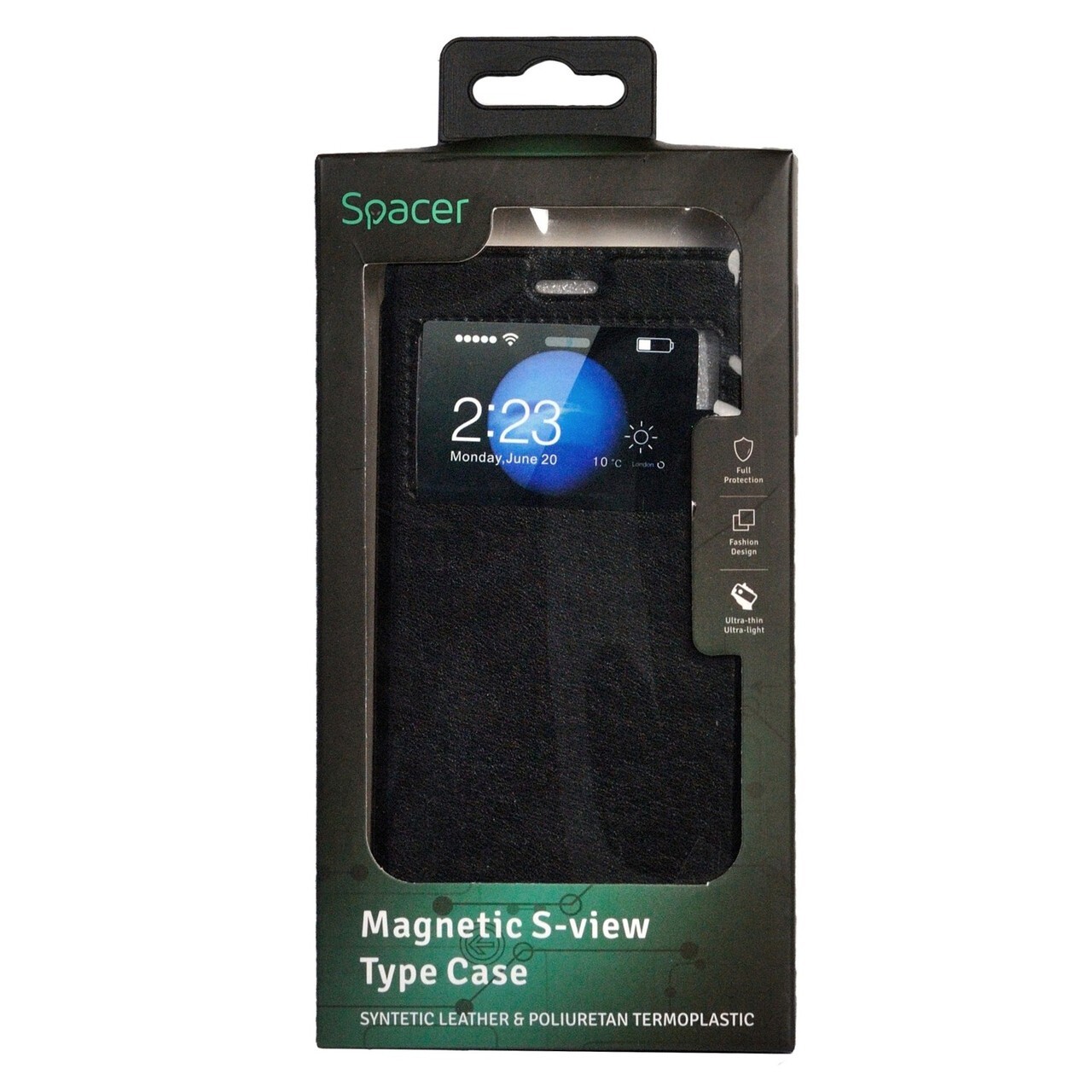 Hușă Magnetică Portofel Huawei P9 Spacer - Protecție Elegantă