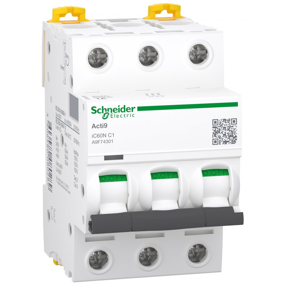 Siguranță Automată Schneider Acti9 iC60N 3P 1A