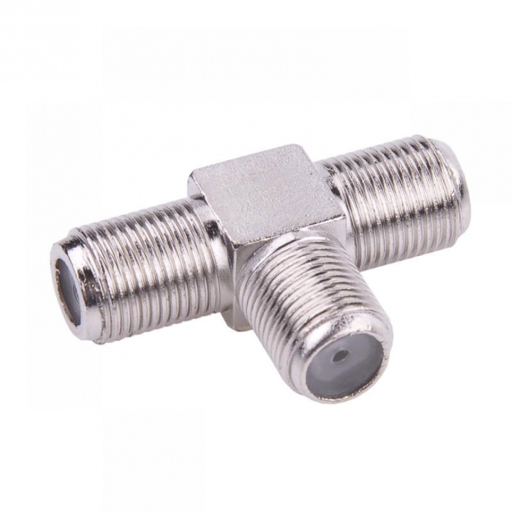 Adaptor Splitter TV Coaxial 2xF Mama OEM