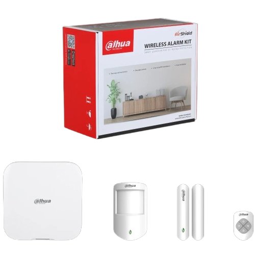 Kit Alarma Wireless Dahua, 150 Periferice, WiFi