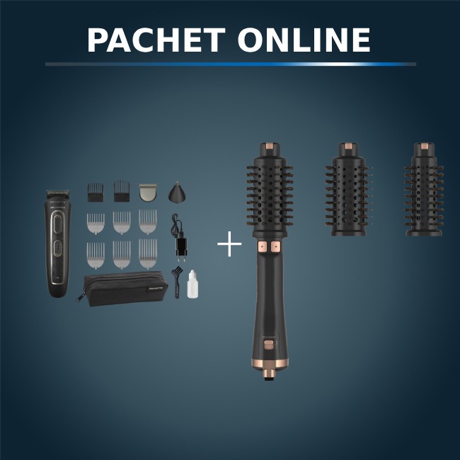 Pachet Rowenta Premium: Perie Rotativă & Tuns