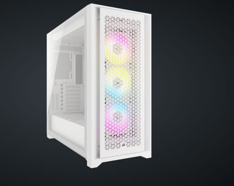 Carcasă PC CORSAIR iCUE 5000D RGB Airflow ATX Alb - imagine 3