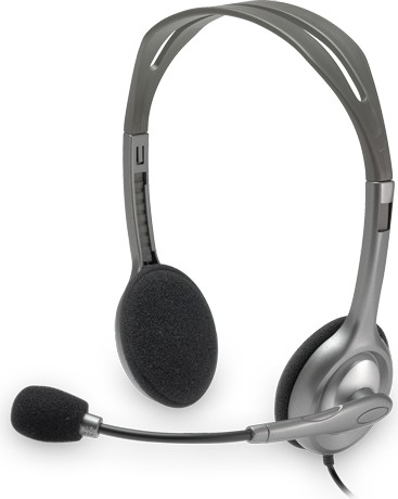 Căști Logitech H110 cu Fir - Stereo cu Microfon Rotativ