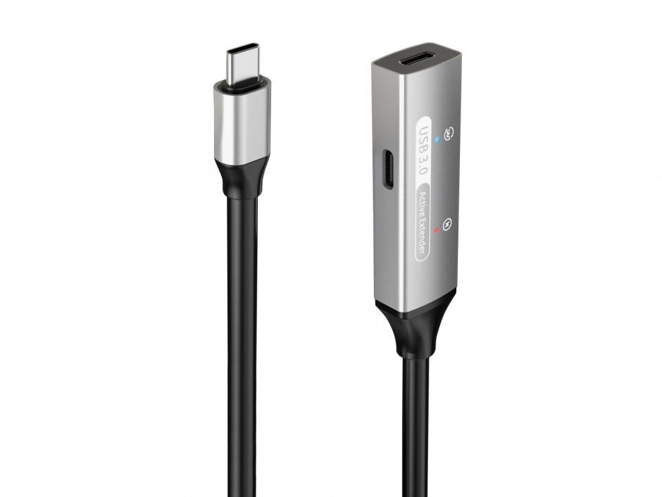 Cablu USB 3.2 Type-C Activ 5m cu Alimentare OEM