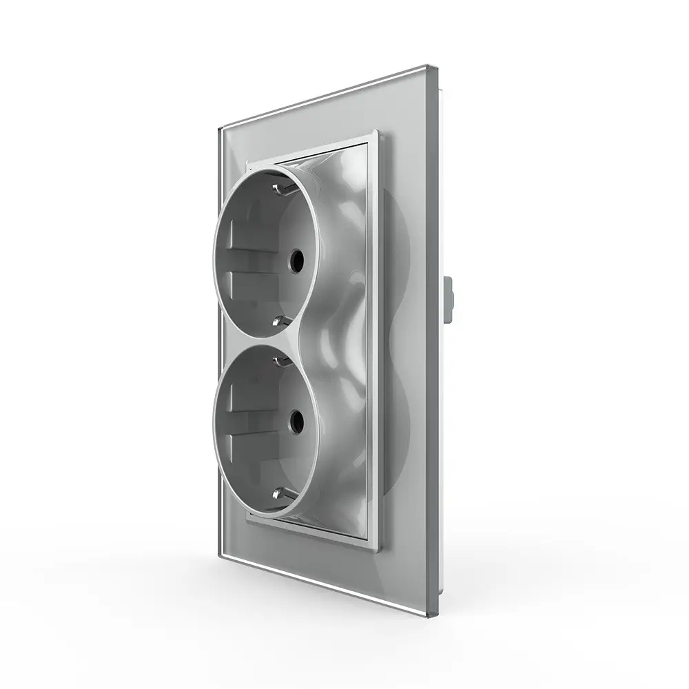 Priză Dublă Livolo Sticlă, Design Modern - imagine 13