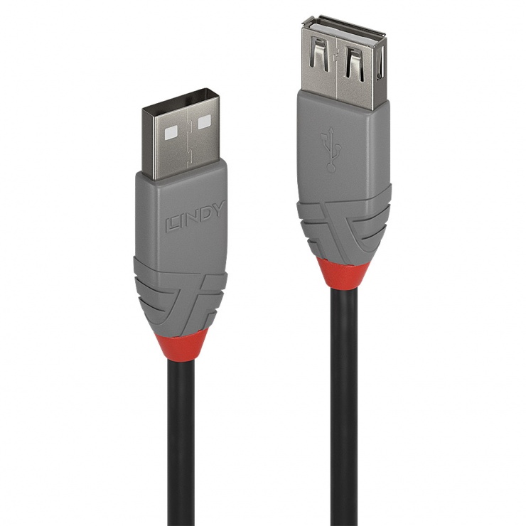 Cablu prelungitor USB 2.0 Lindy, 5m