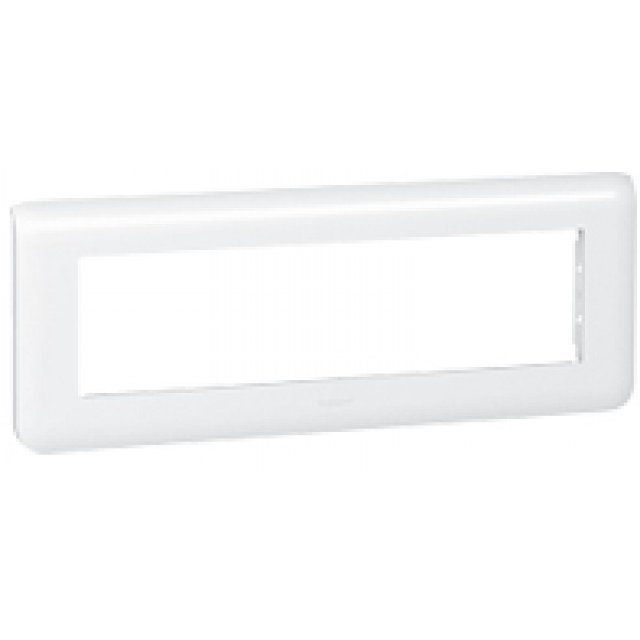 Rama ornament 8 module Legrand Mosaic Alb