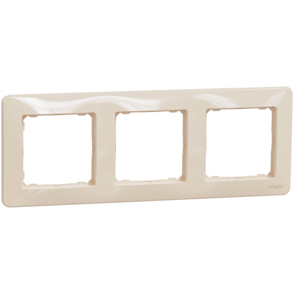 Rama tripla Schneider Sedna Bej | Design Elegant