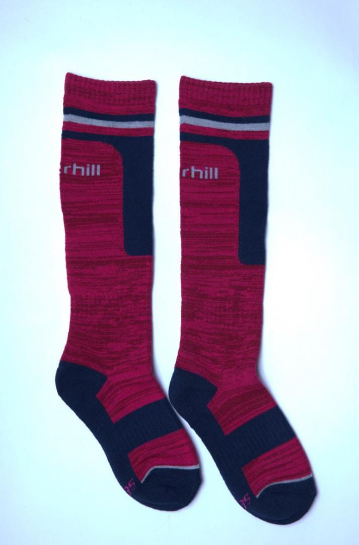 Șosete Ski Junior Everhill Roșu-Negru Mărimea 30-32 - imagine 4