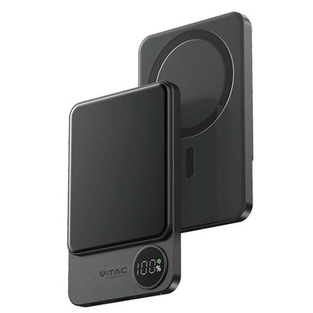 Power Bank V-TAC 5000mAh Wireless 20W Ultra Slim
