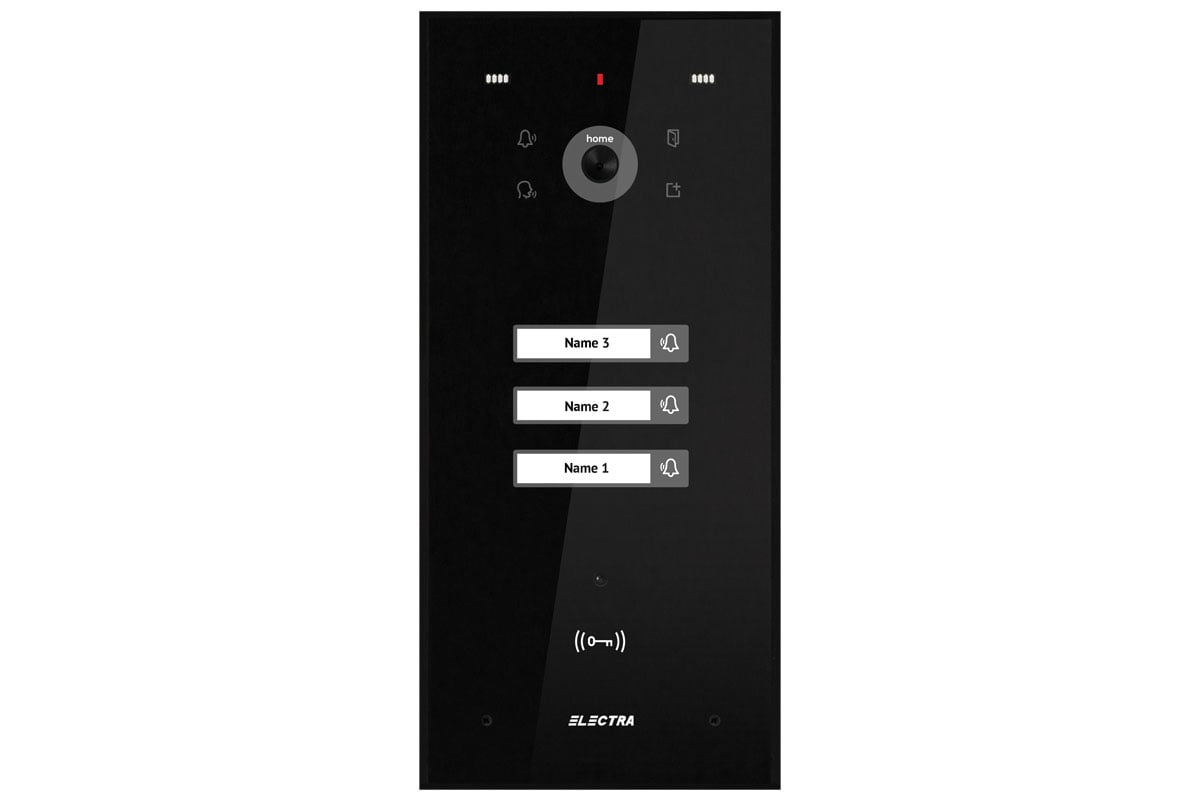 Videointerfon Electra 3 Familie IP44 Negru