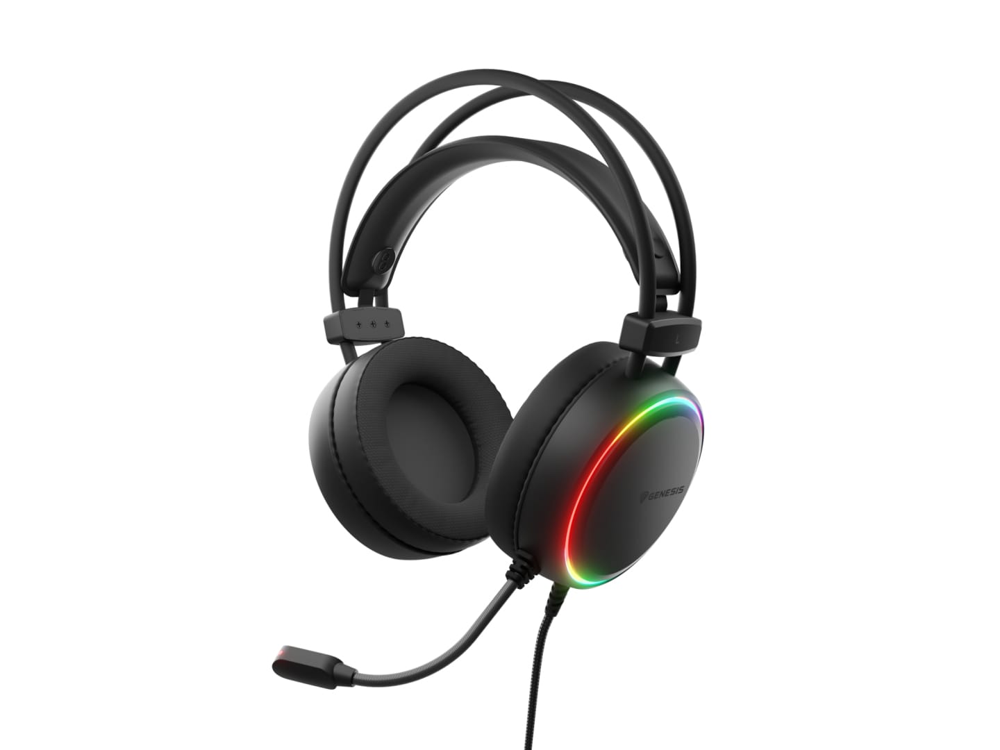 Căști Gaming Genesis Neon 613 G2 cu Microfon și RGB - imagine 2
