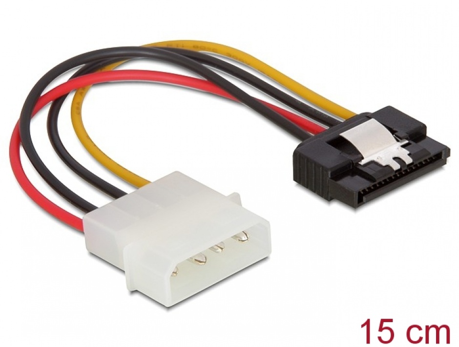 Cablu Molex la SATA cu fixare Delock