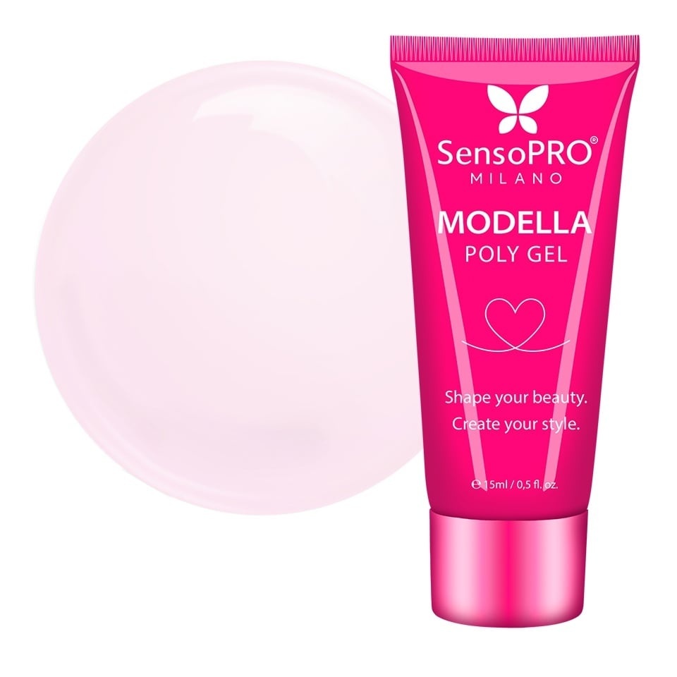 Polygel MODELLA SensoPRO Milano - Pink Puff, 15ml