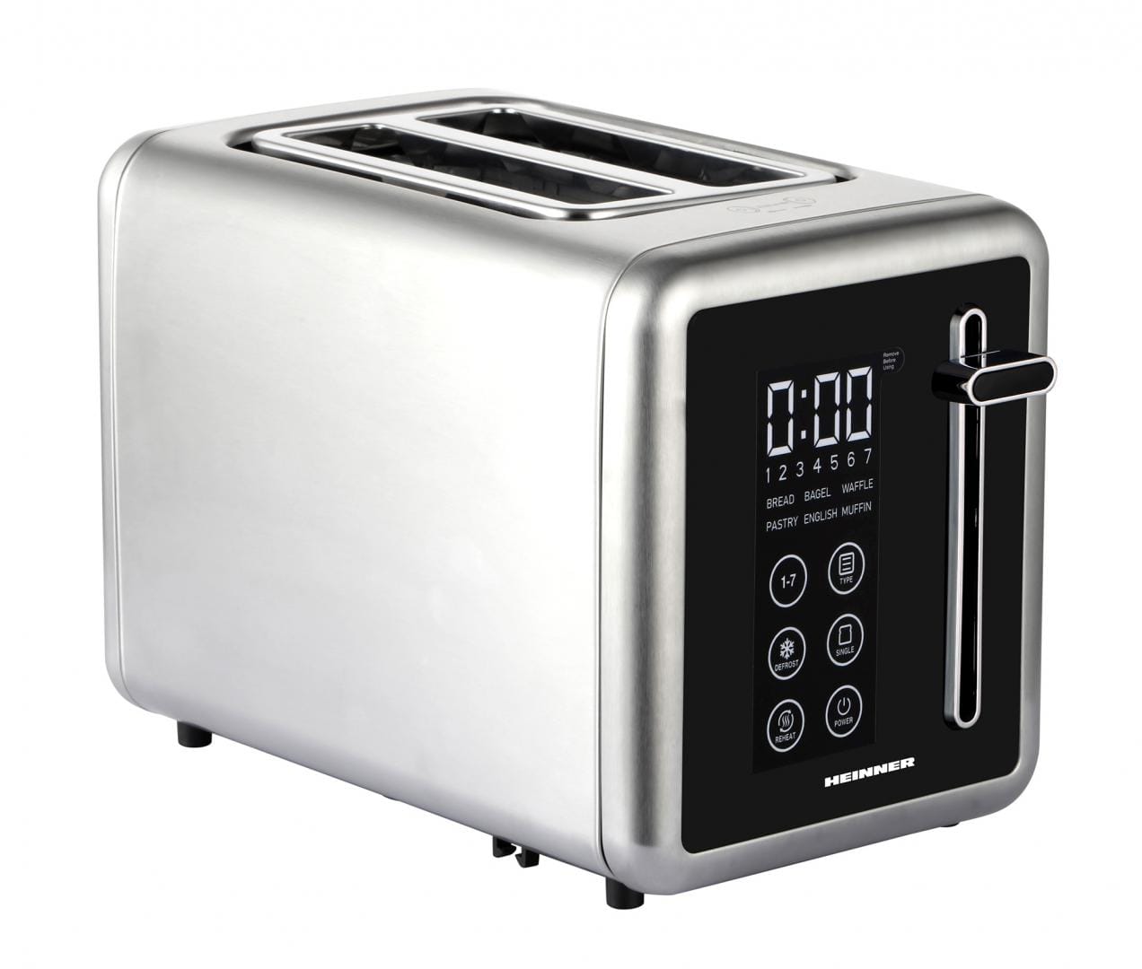 Prăjitor Pâine Digital Heinner 900W Touch - Inox Premium - imagine 3