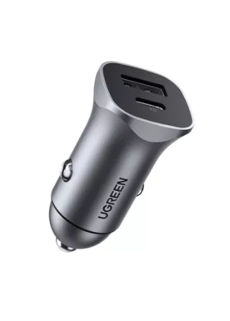 Încărcător Auto Ugreen CD130 USB-C 30W Gri - Încărcare Rapidă