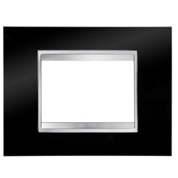 Rama 3 module Gewiss Chorus Lux Negru