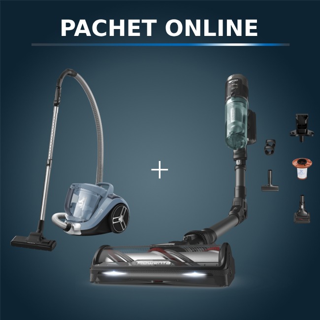 Pachet Rowenta X-Force + Compact Power Promo