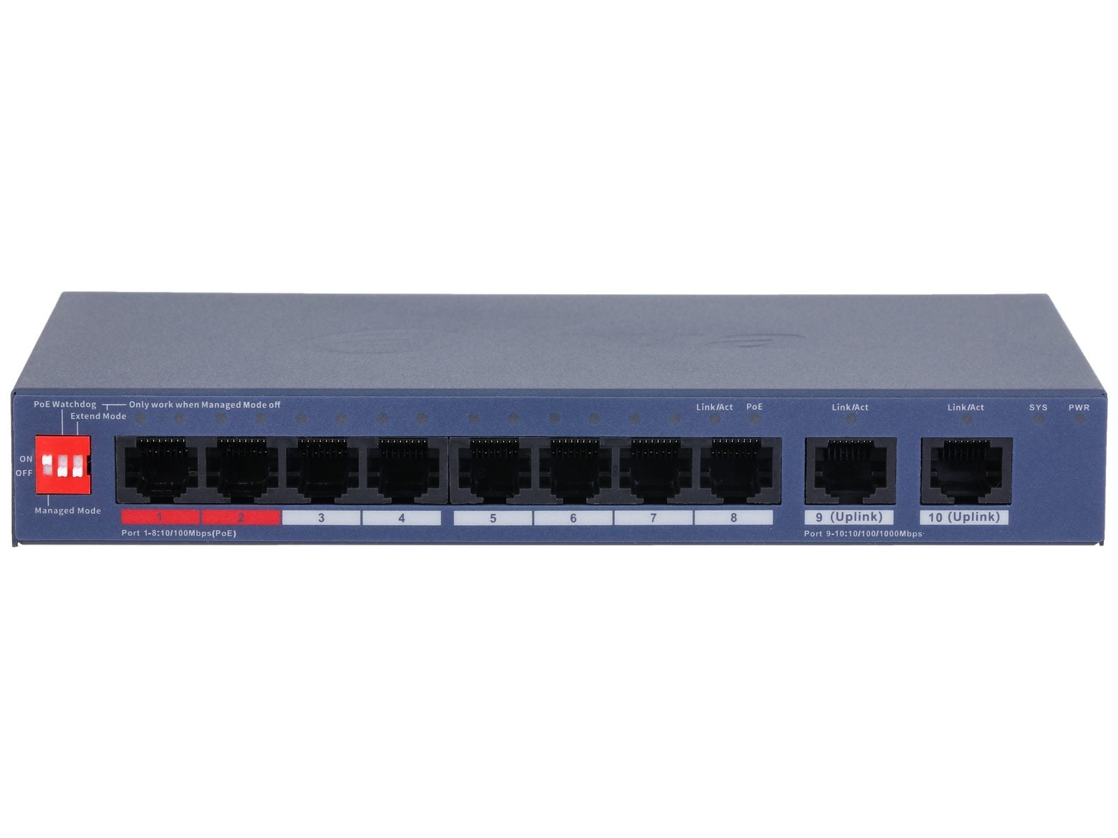Switch Dahua 8 PoE 110W Management Cloud