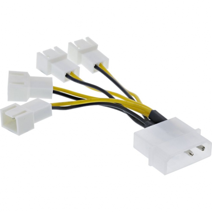 Splitter Cablu Molex 4 Ventilatoare InLine
