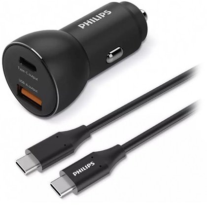 Încărcător Auto Philips 36W USB-C & USB-A