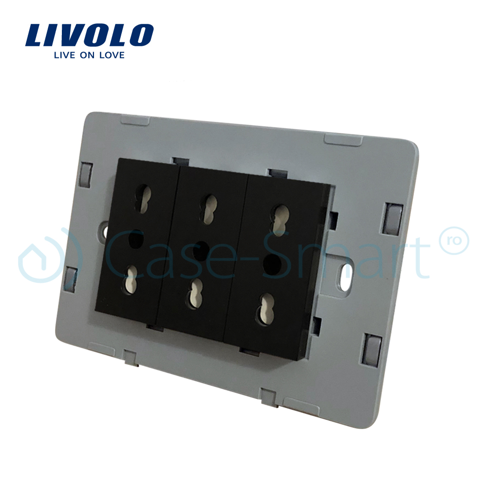Modul Priză Triplă LIVOLO Italiană - imagine 5