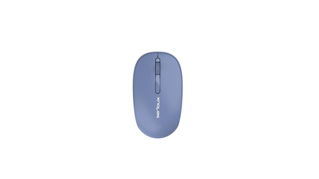Mouse Wireless Serioux Spark 215 Albastru - Click Silentios