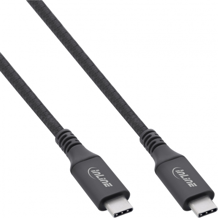 Cablu USB4 Gen 3x2 Type C, 100W, 1m, Inline