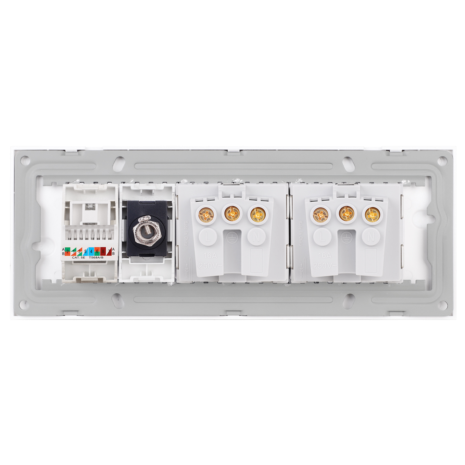 Priza Schuko, TV, Internet Luxion, Sticla, IP44 - imagine 12