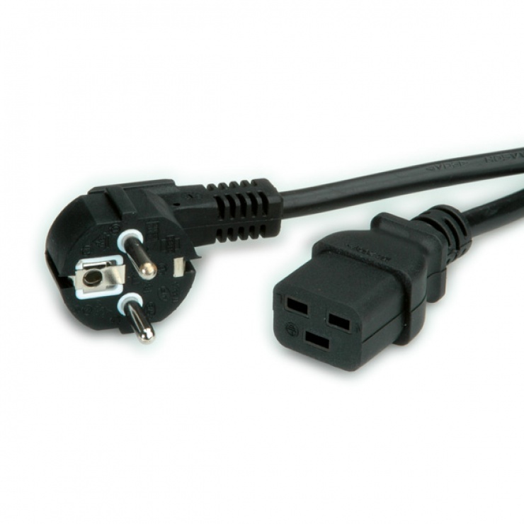 Cablu IEC C19 16A 2m Negru | Value