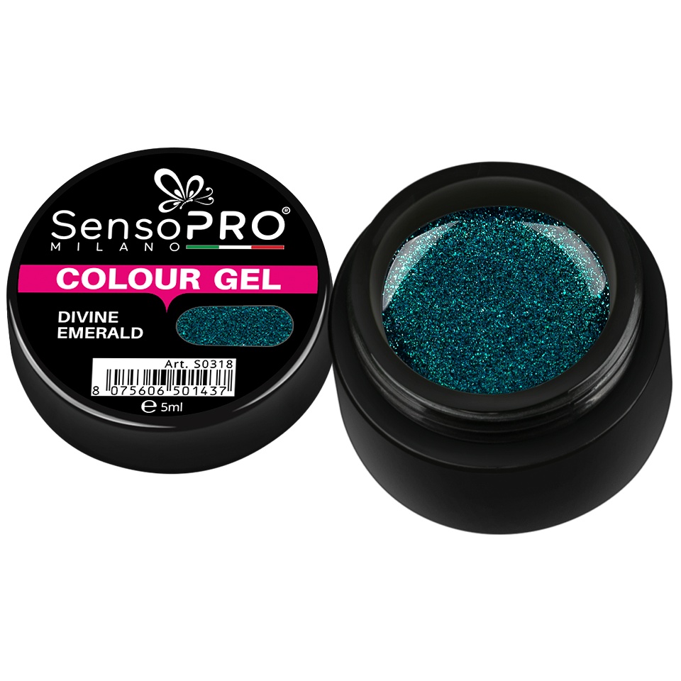 Gel UV Divine Emerald 5ml SensoPRO Milano