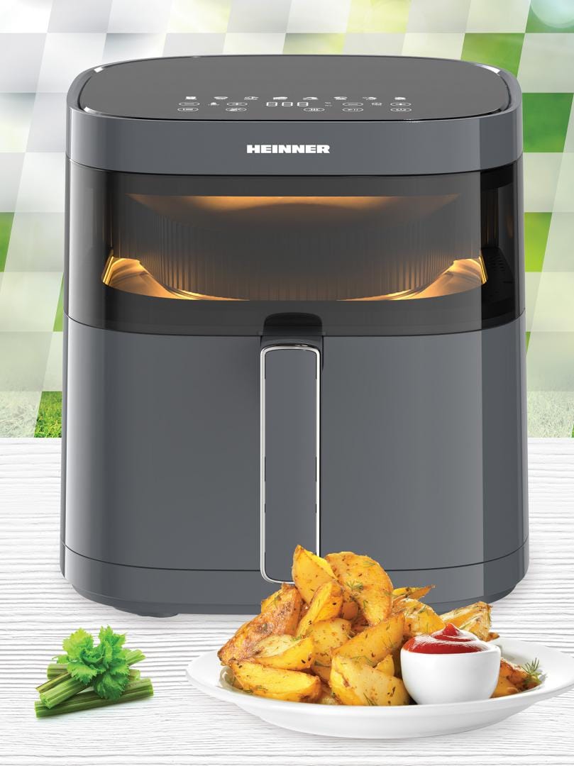 Friteuza Aer Cald Heinner DualHeat 5.7L 1700W - Fără Ulei - imagine 5