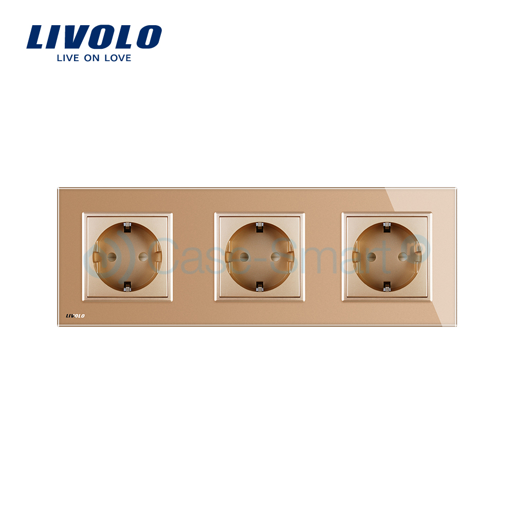 Priza Triplă Livolo cu Ramă Sticlă | Design Modern - imagine 13