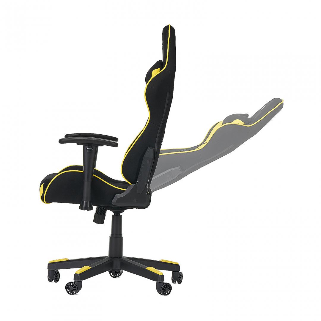 Scaun Gaming Torin X by Serioux - Ajustabil, 150Kg, Negru/Galben - imagine 2