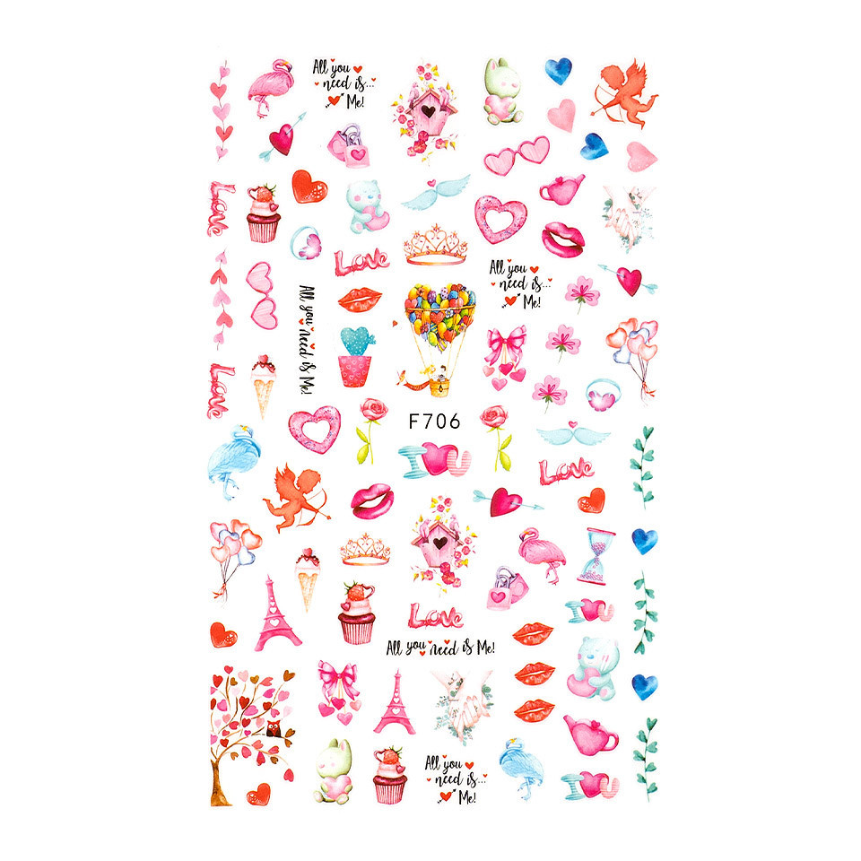 Abtibild Unghii SensoPRO Milano Absolute Love F706