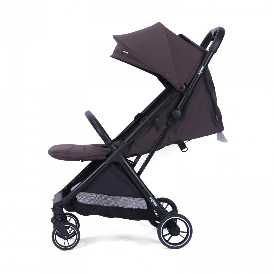 Cărucior U-GROW Autofold Gri 0-48 luni - Pliere Automată - imagine 3
