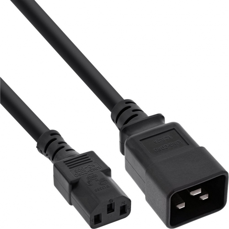 Cablu Preluftor C13 la C20 0.5m Inline
