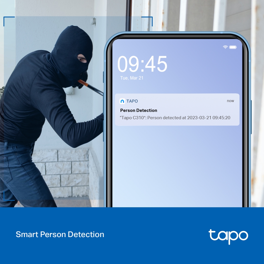 Cameră Supraveghere IP TP-LINK Tapo C310P2 Set 2 Bucăți Exterior 2K 3MP Wi-Fi - imagine 4